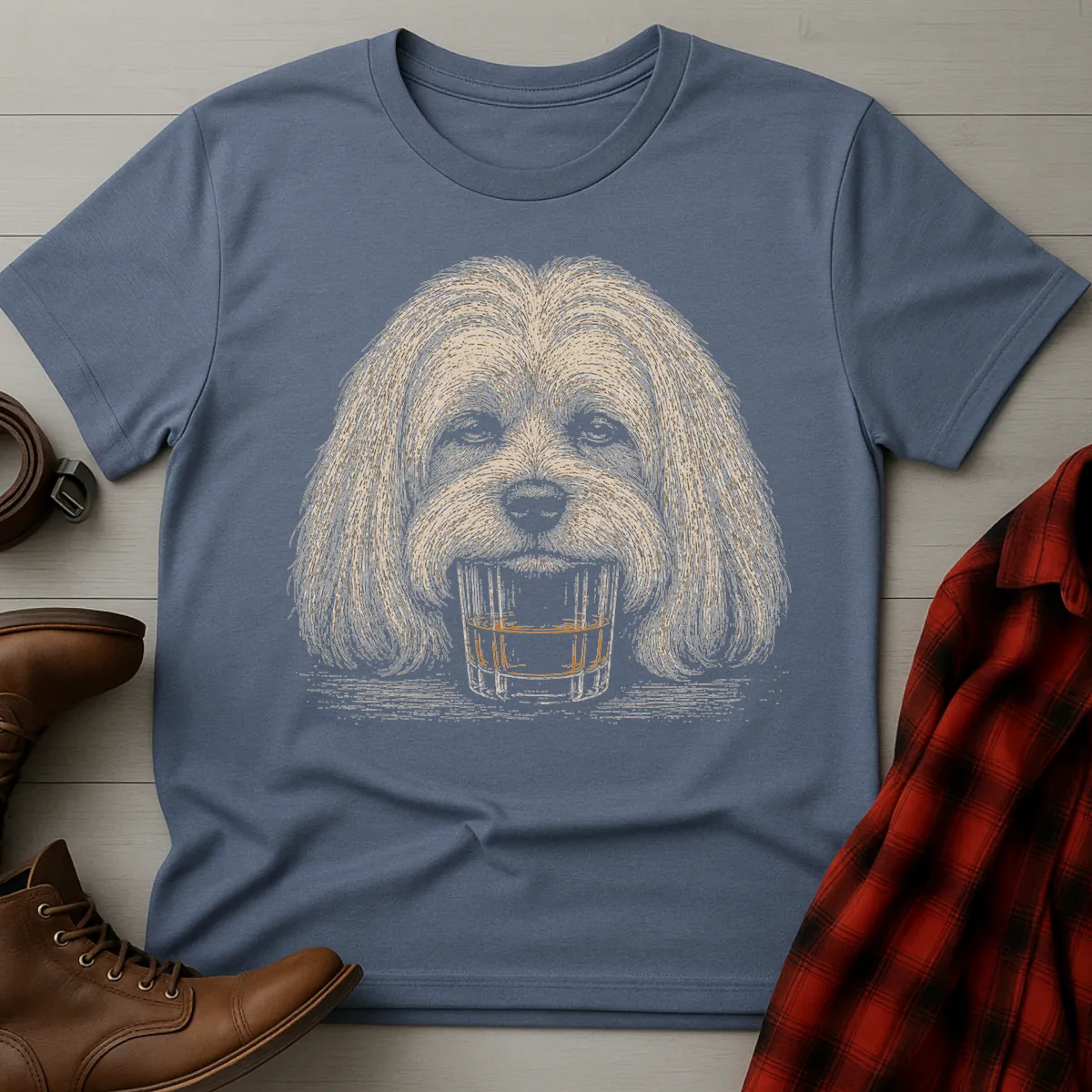 Whiskey Dog Maltese T-Shirt