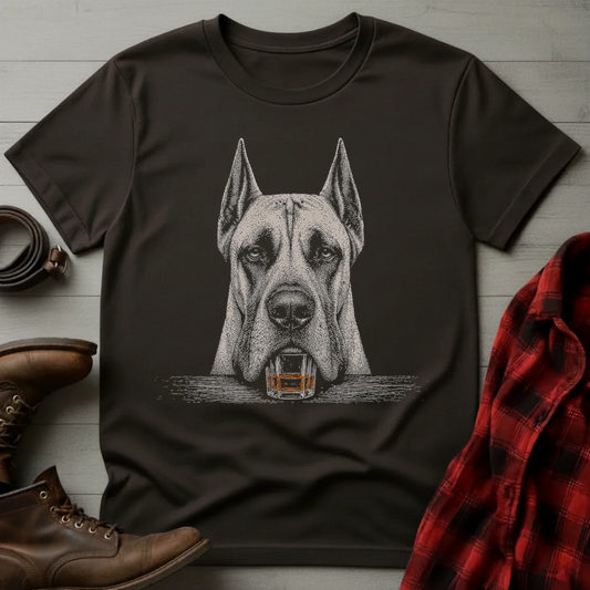 Whiskey Dog Great Dane T-Shirt