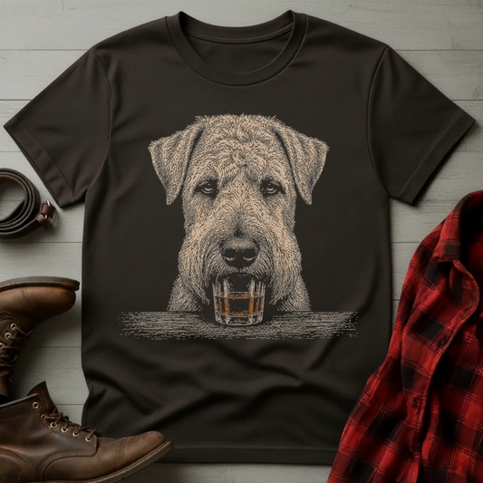 Whiskey Dog Airedale Terrier T-Shirt