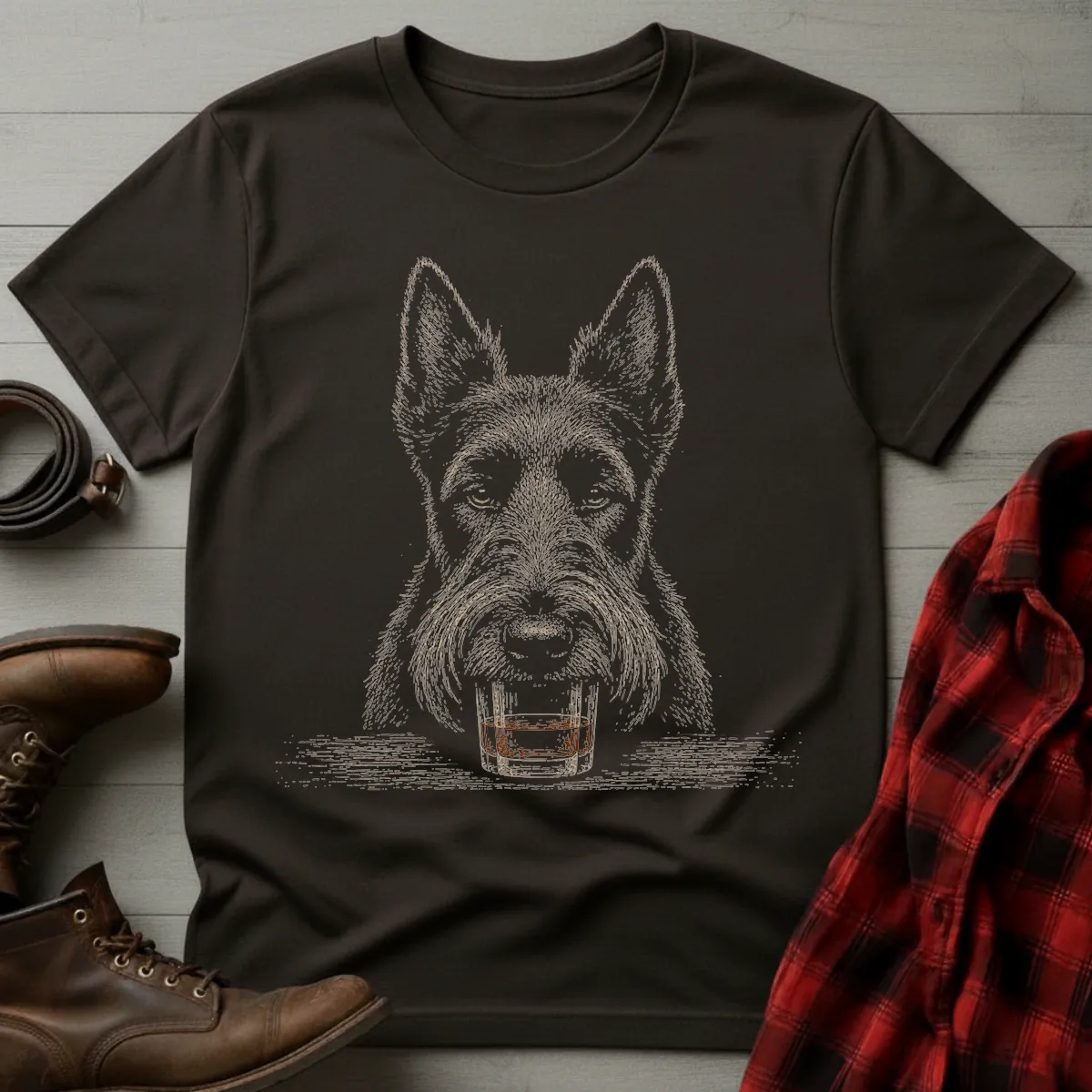 Whiskey Dog Scottish Terrier T-Shirt