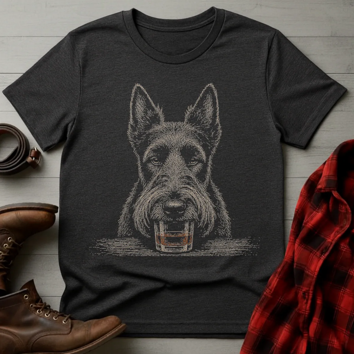 Whiskey Dog Scottish Terrier T-Shirt
