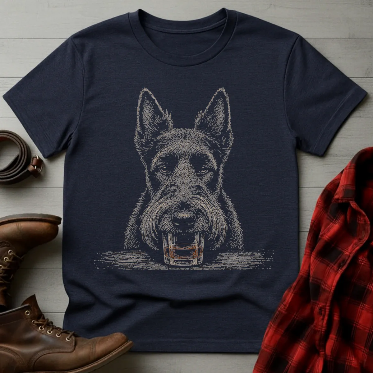 Whiskey Dog Scottish Terrier T-Shirt