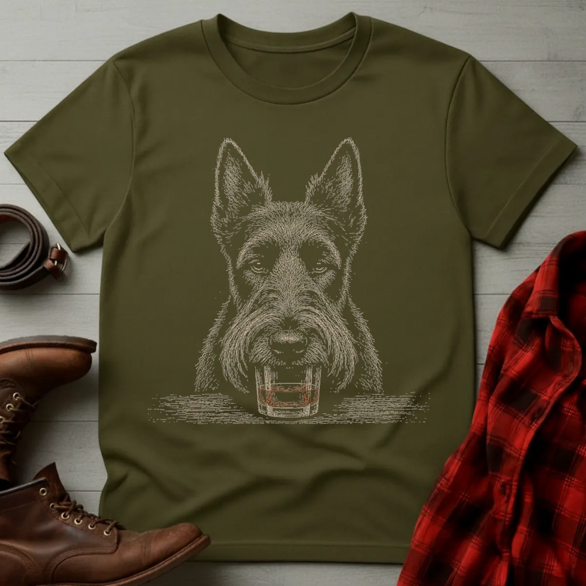 Whiskey Dog Scottish Terrier T-Shirt
