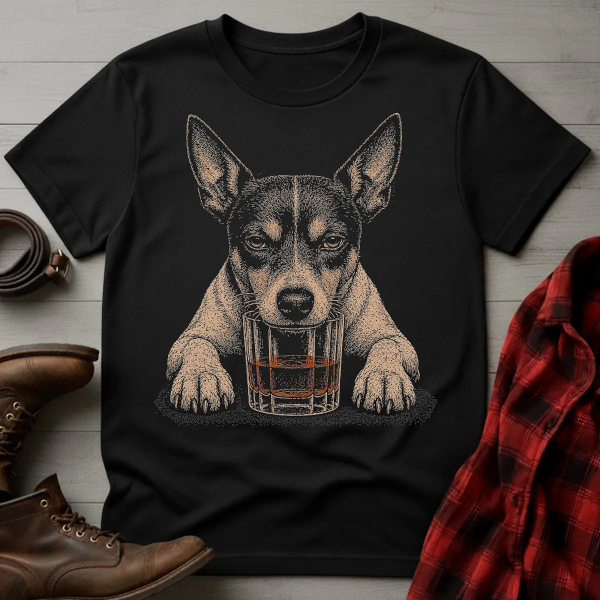 Whiskey Dog Rat Terrier T-Shirt