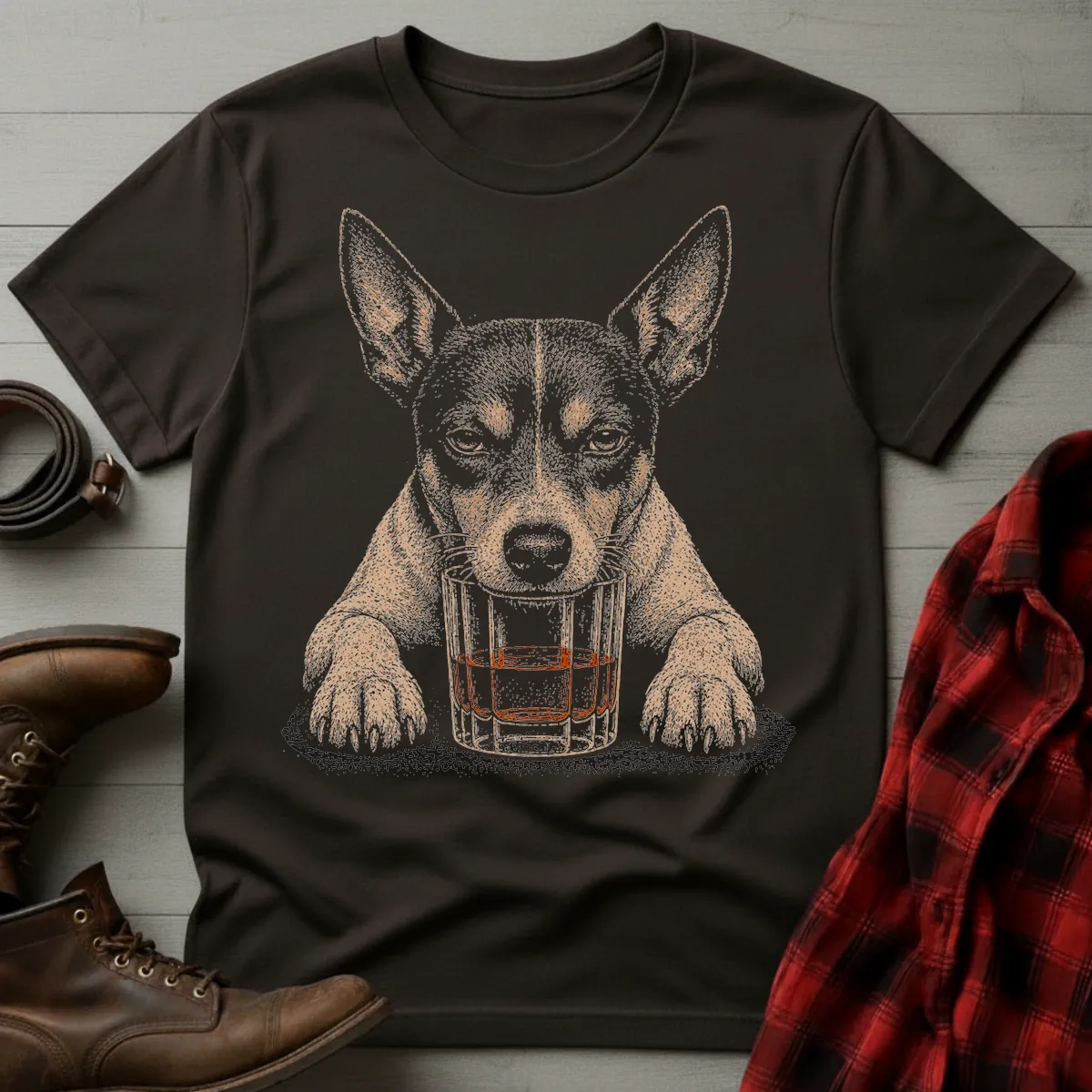 Whiskey Dog Rat Terrier T-Shirt