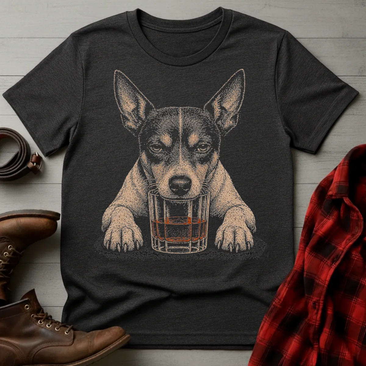 Whiskey Dog Rat Terrier T-Shirt