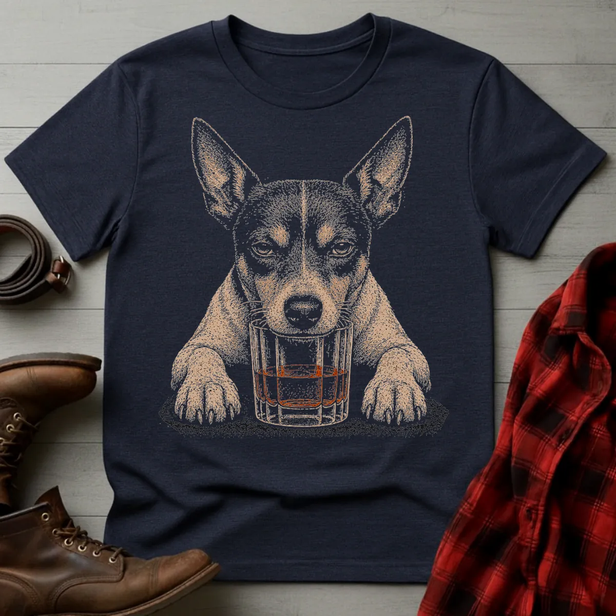 Whiskey Dog Rat Terrier T-Shirt