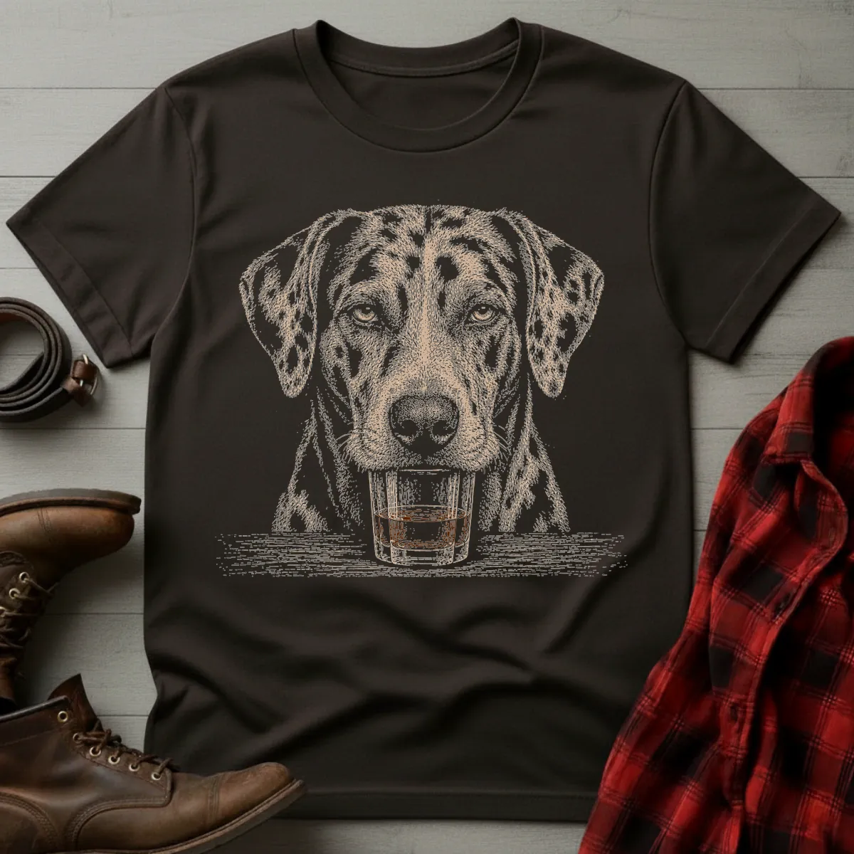 Whiskey Dog Catahoula Leopard T-Shirt