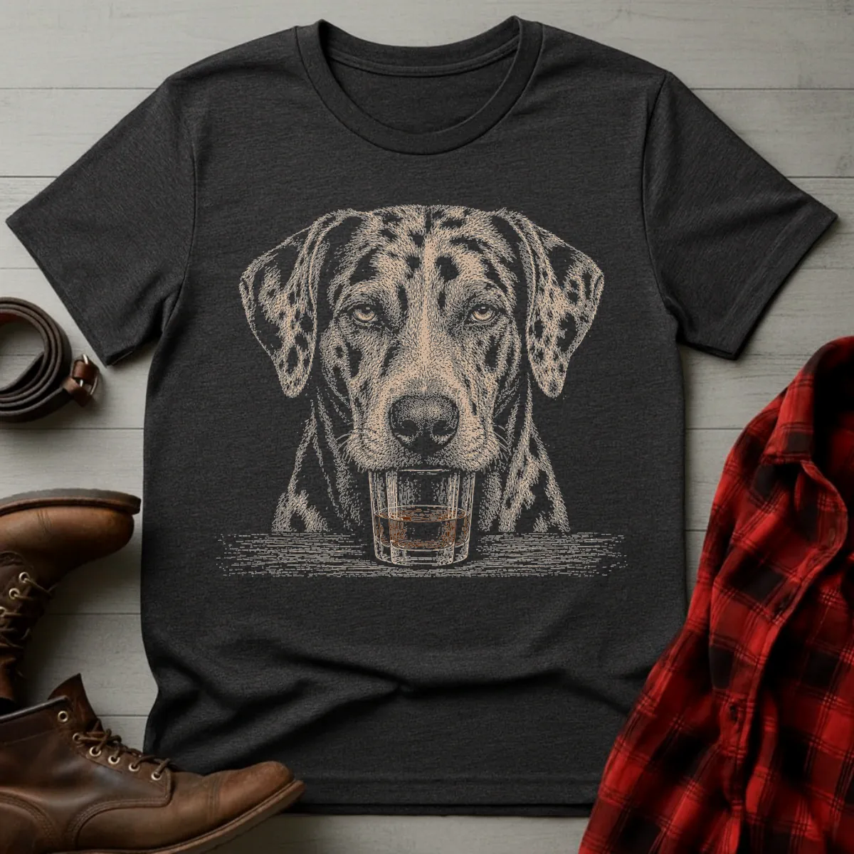 Whiskey Dog Catahoula Leopard T-Shirt