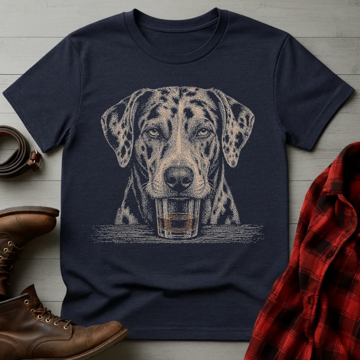 Whiskey Dog Catahoula Leopard T-Shirt