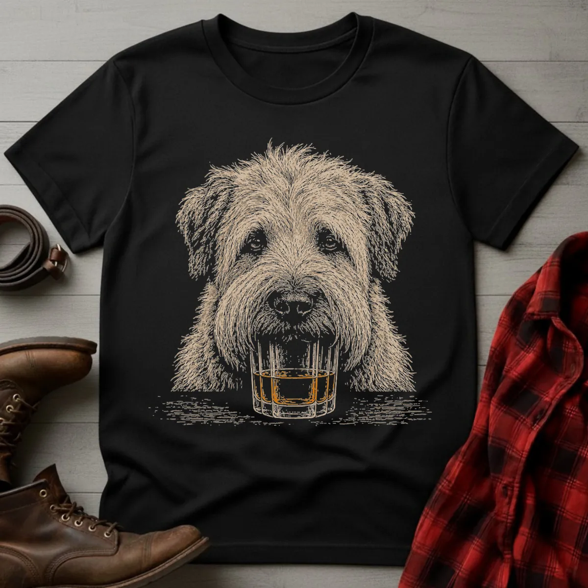 Whiskey Dog Wheaten Terrier T-Shirt