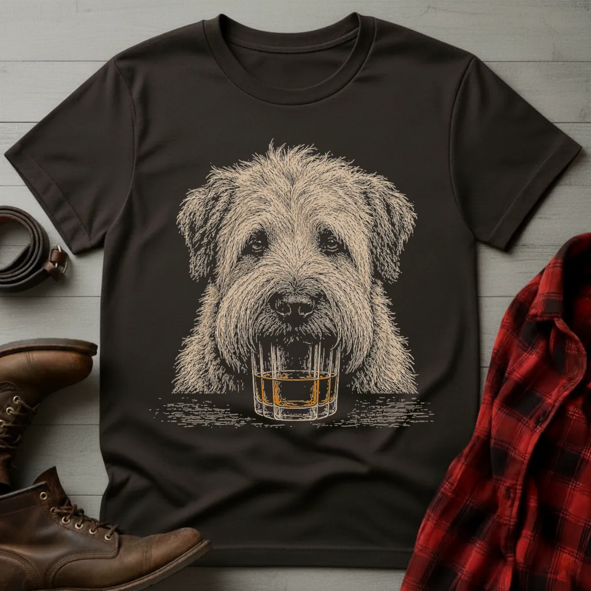 Whiskey Dog Wheaten Terrier T-Shirt