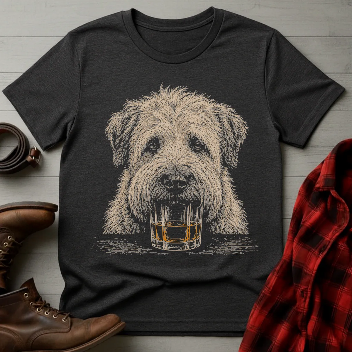 Whiskey Dog Wheaten Terrier T-Shirt