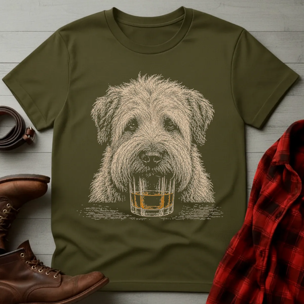 Whiskey Dog Wheaten Terrier T-Shirt
