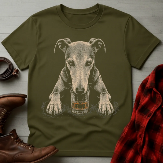 Whiskey Dog Greyhound T-Shirt