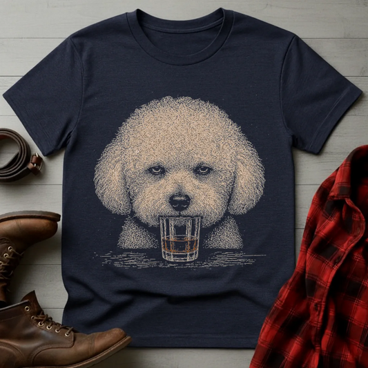 Whiskey Dog Bichon Frise T-Shirt