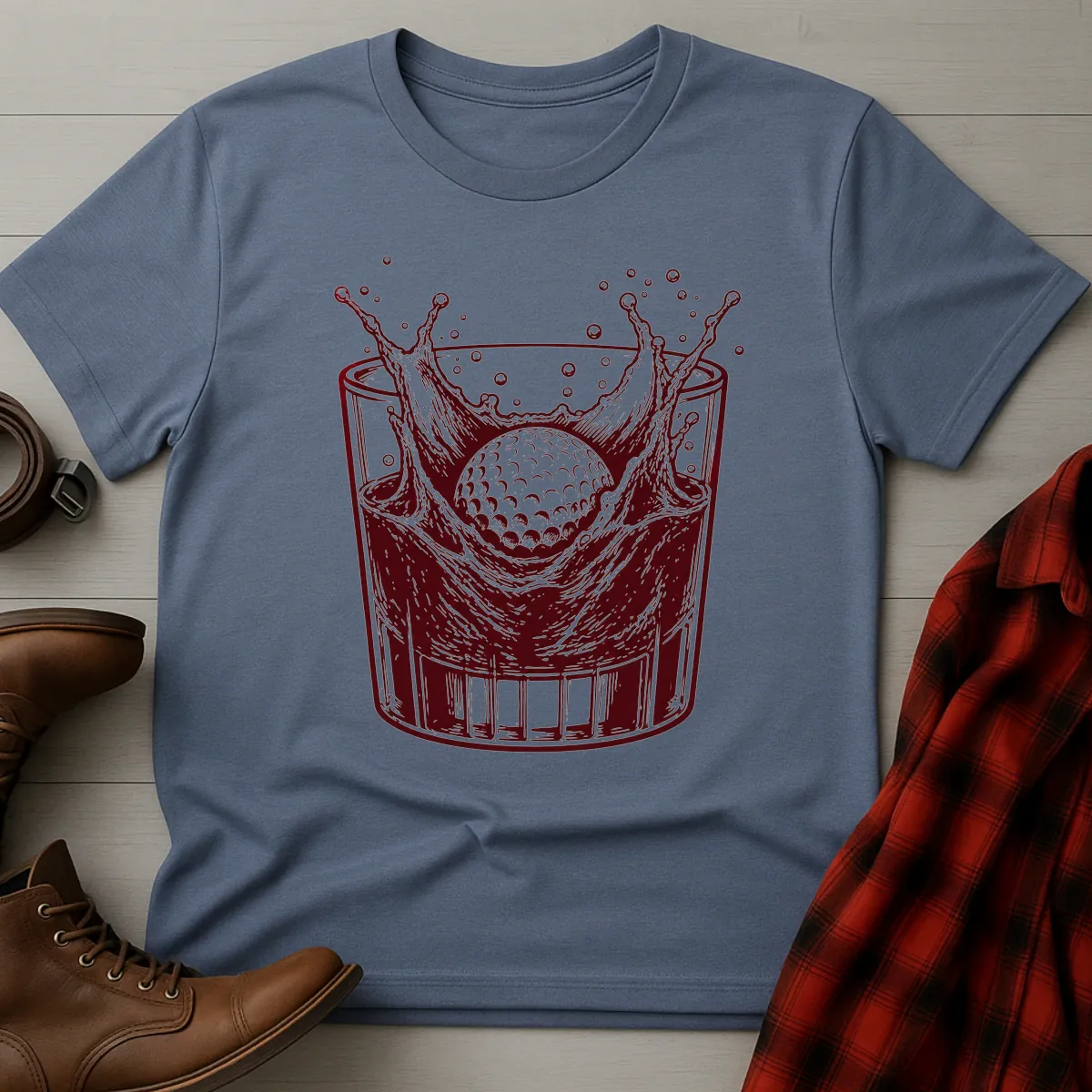Bourbon Golf Ball Splash T-Shirt