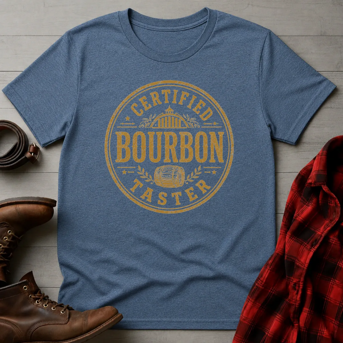 Certified Bourbon Taster Rickhouse Barrel T-Shirt