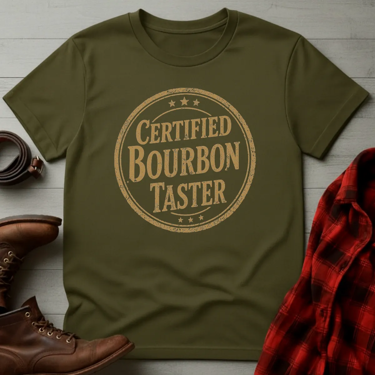 Certified Bourbon Taster Stamp T-Shirt