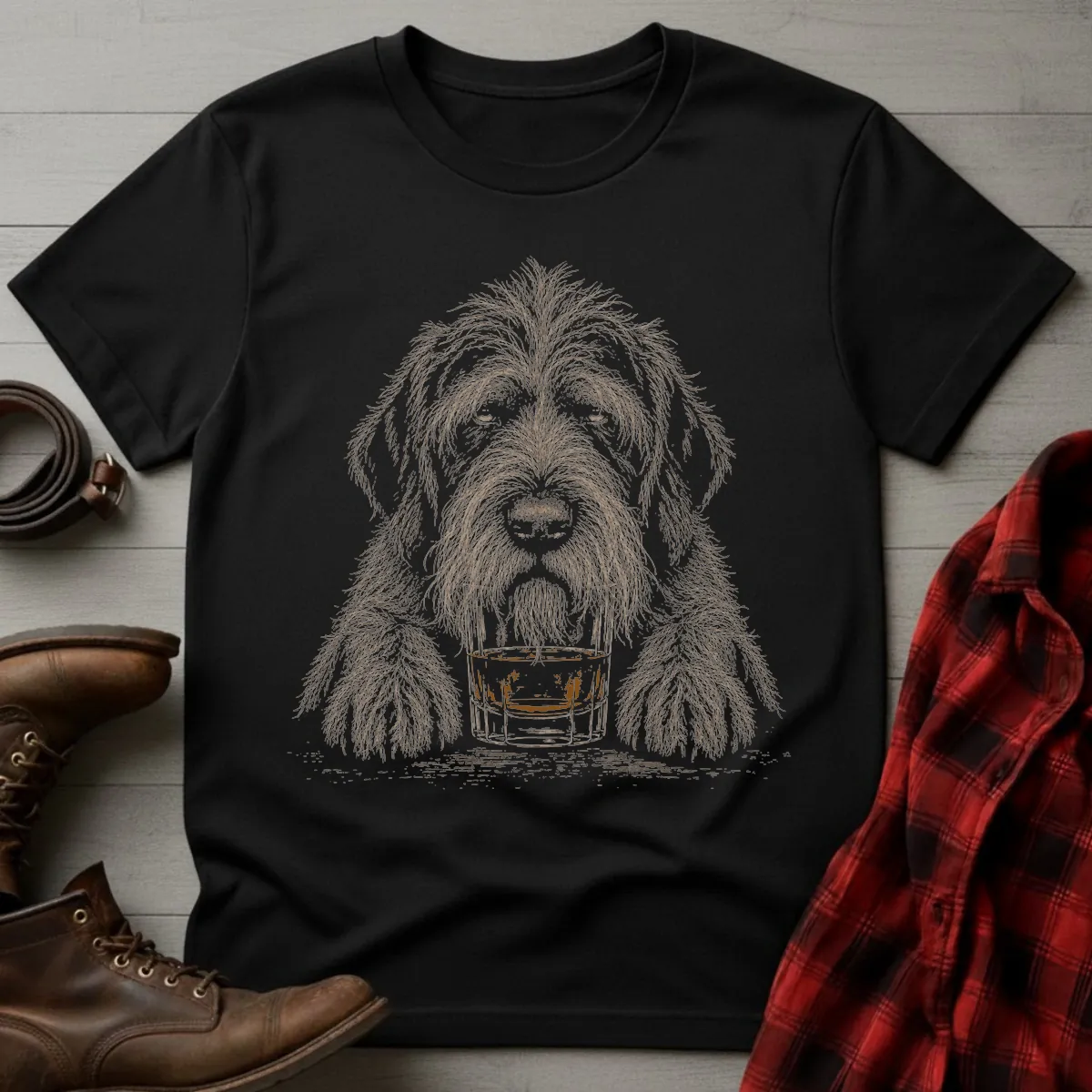 Whiskey Dog Griffon T-Shirt
