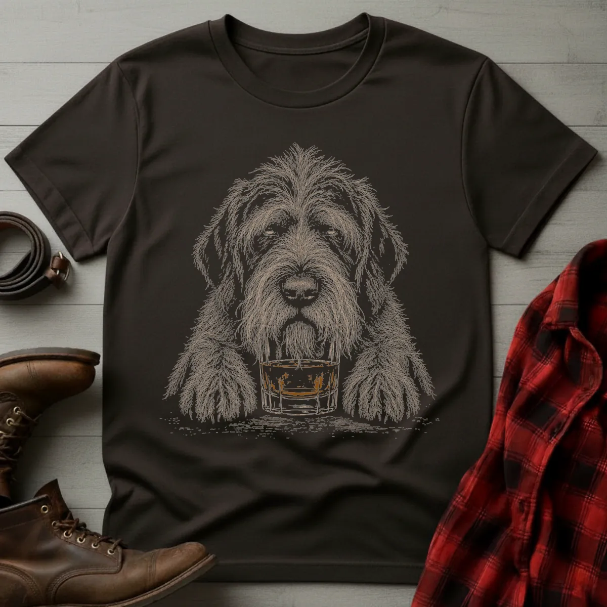 Whiskey Dog Griffon T-Shirt