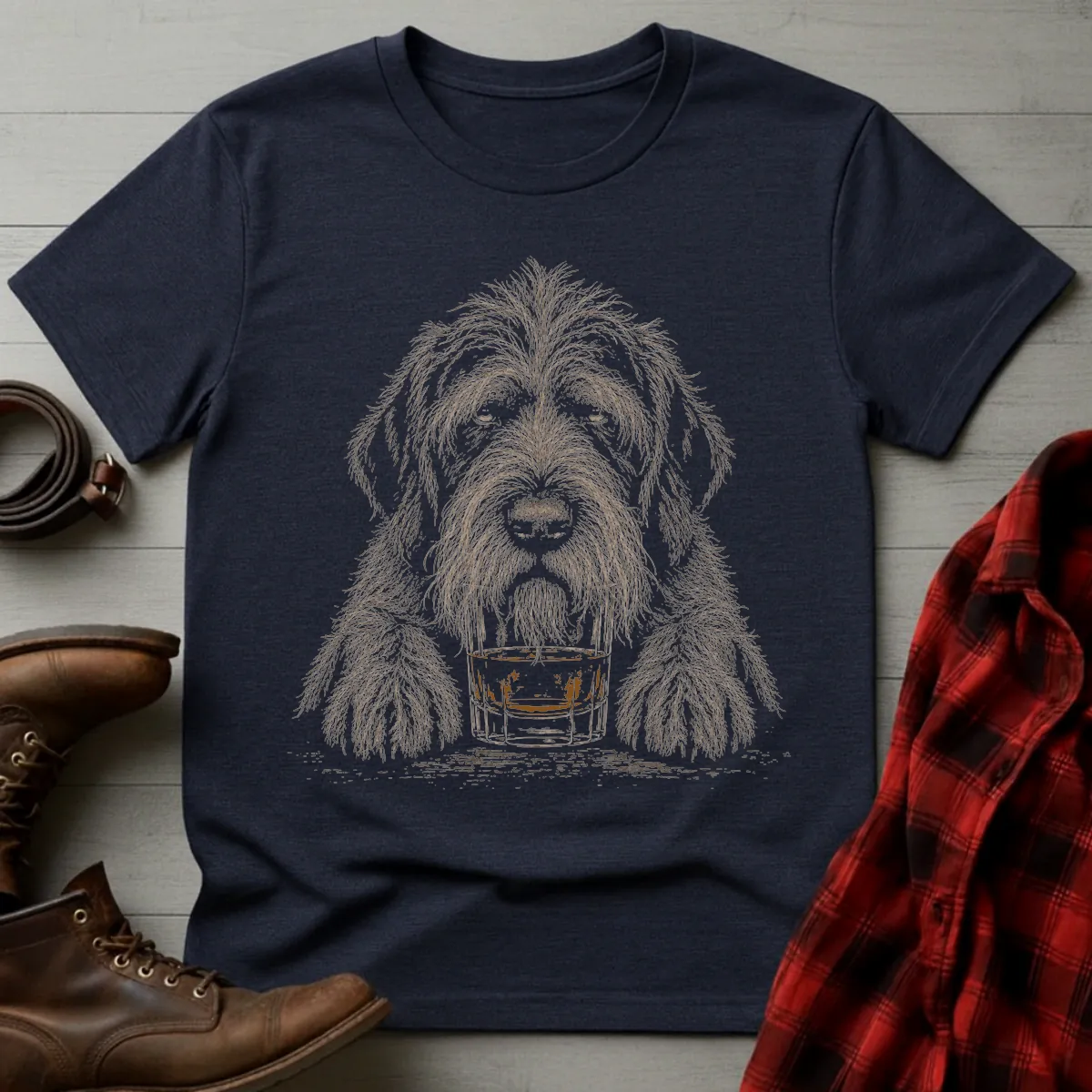 Whiskey Dog Griffon T-Shirt
