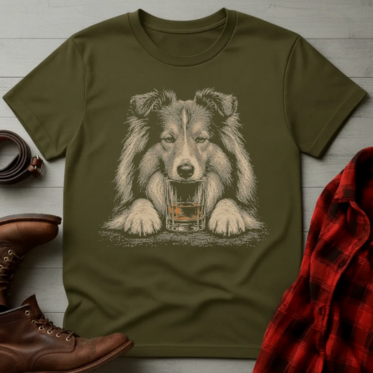 Whiskey Dog Shetland Sheepdog T-Shirt