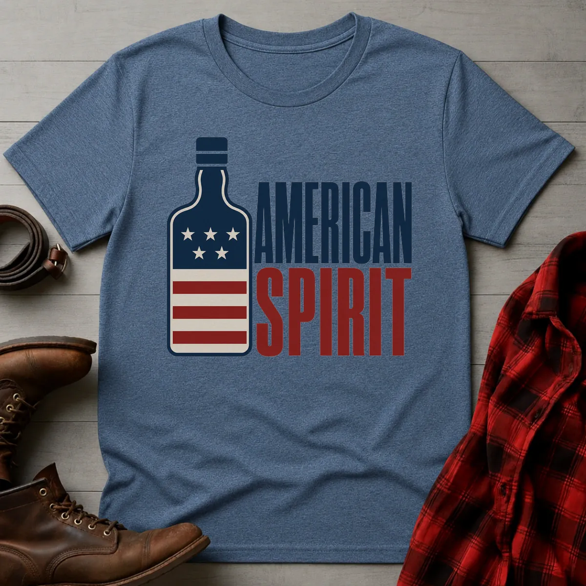 American Spirit Whiskey Bottle T-Shirt