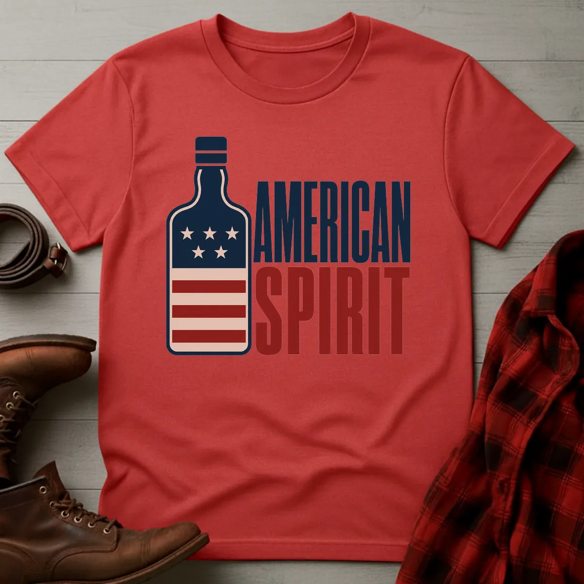 American Spirit Whiskey Bottle T-Shirt