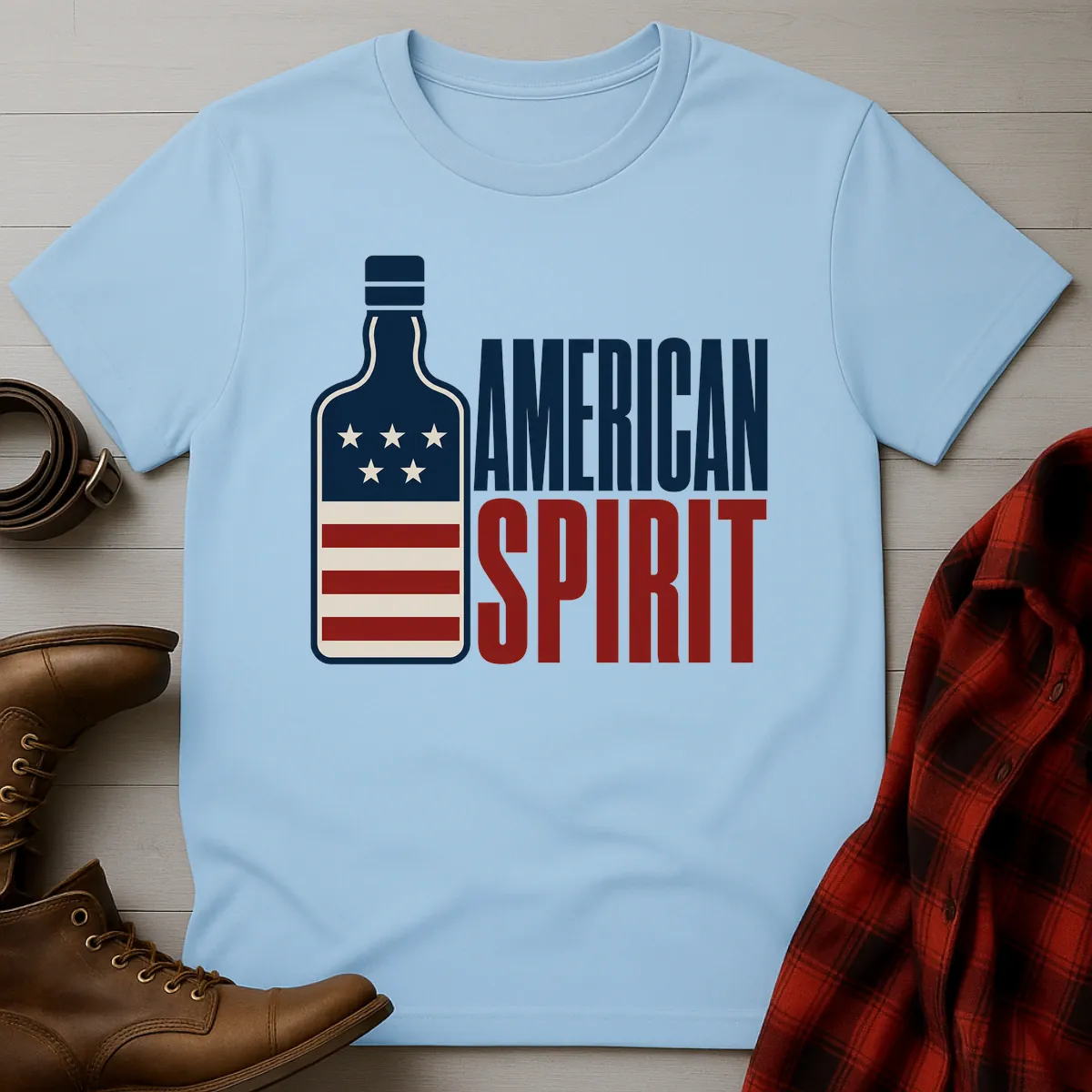 American Spirit Whiskey Bottle T-Shirt