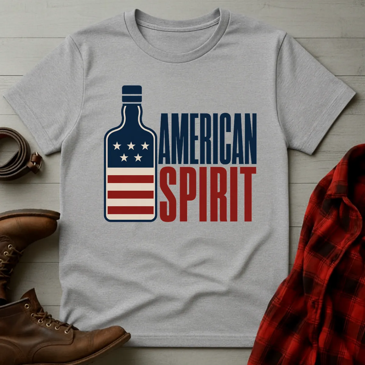 American Spirit Whiskey Bottle T-Shirt
