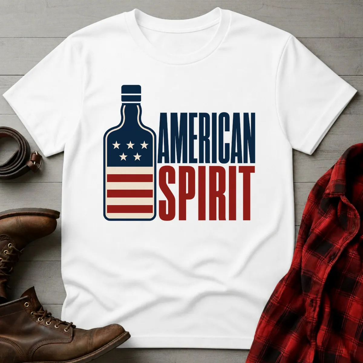 American Spirit Whiskey Bottle T-Shirt