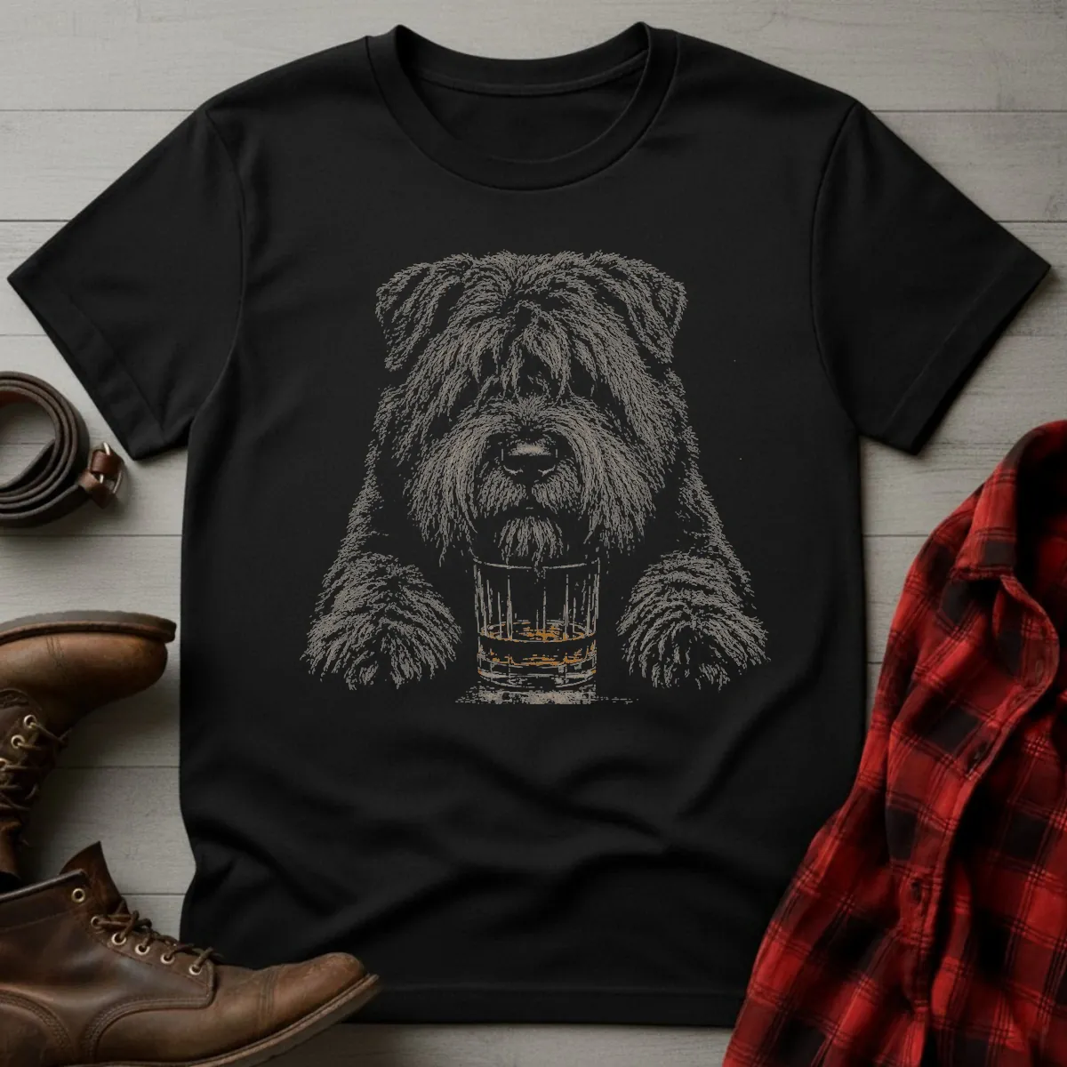 Whiskey Dog Bouvier de Flandres T-Shirt