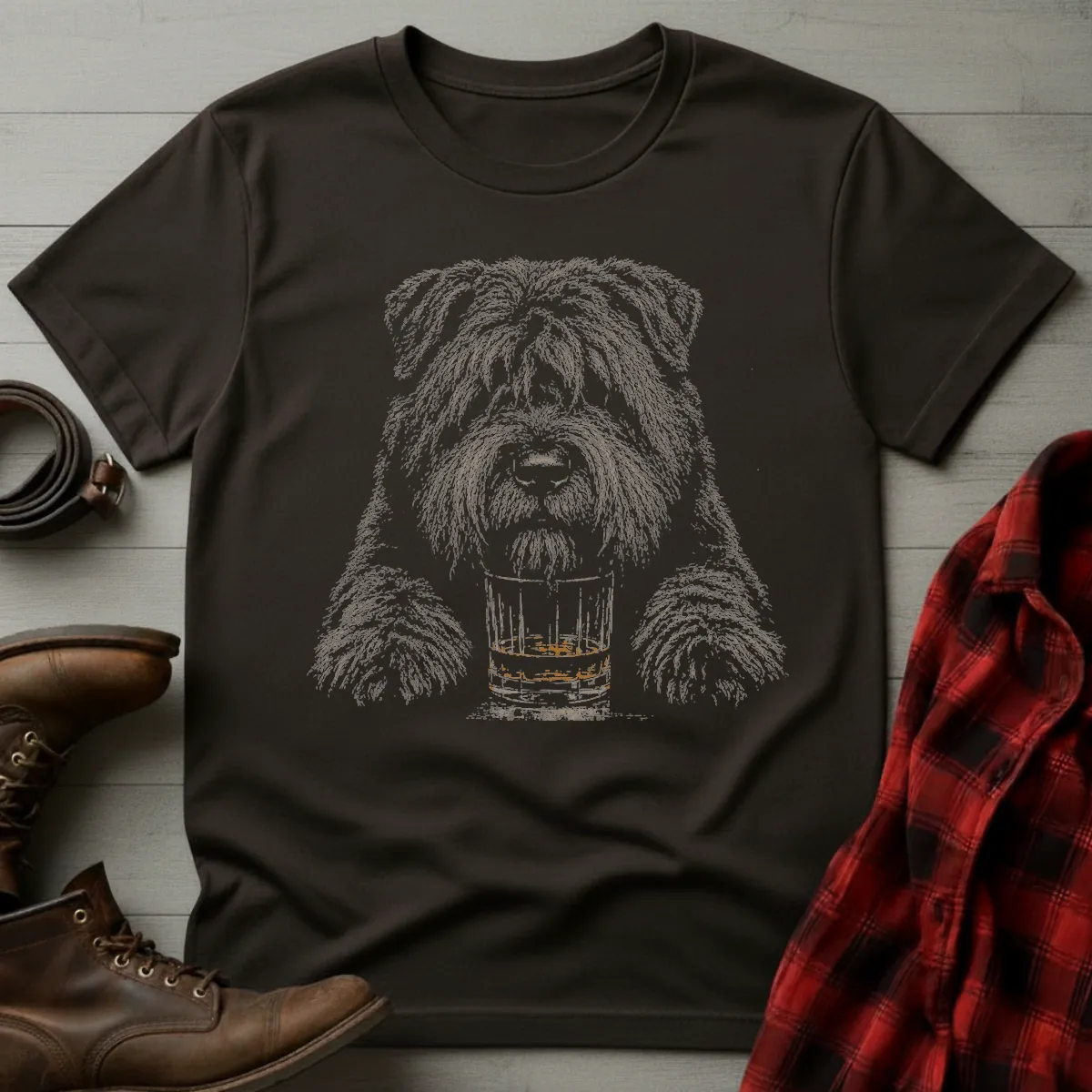 Whiskey Dog Bouvier de Flandres T-Shirt