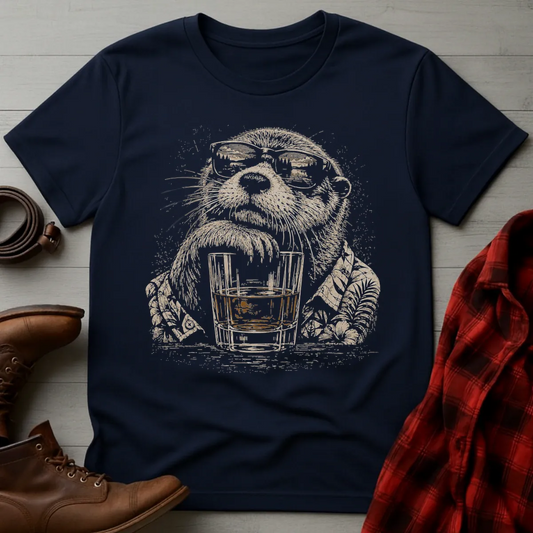 Otter Whiskey Vacation T-Shirt