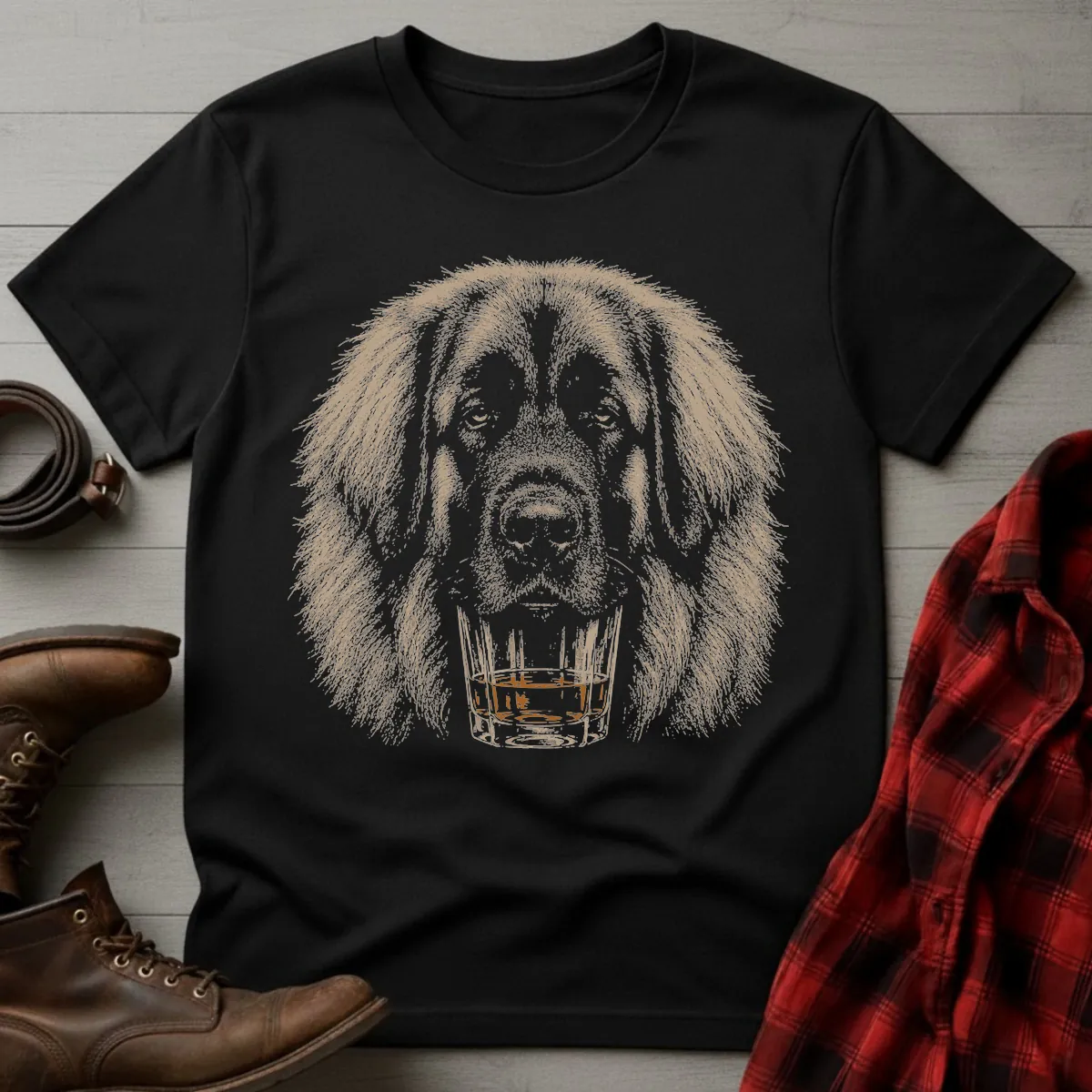 Whiskey Dog Leonberger T-Shirt