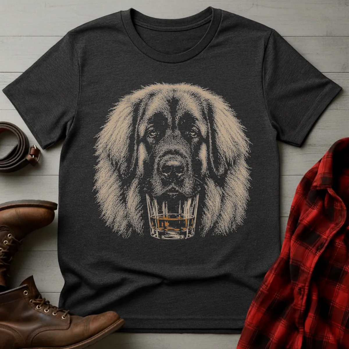 Whiskey Dog Leonberger T-Shirt
