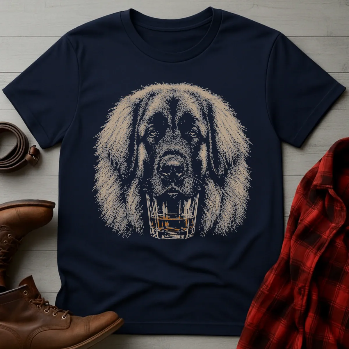 Whiskey Dog Leonberger T-Shirt