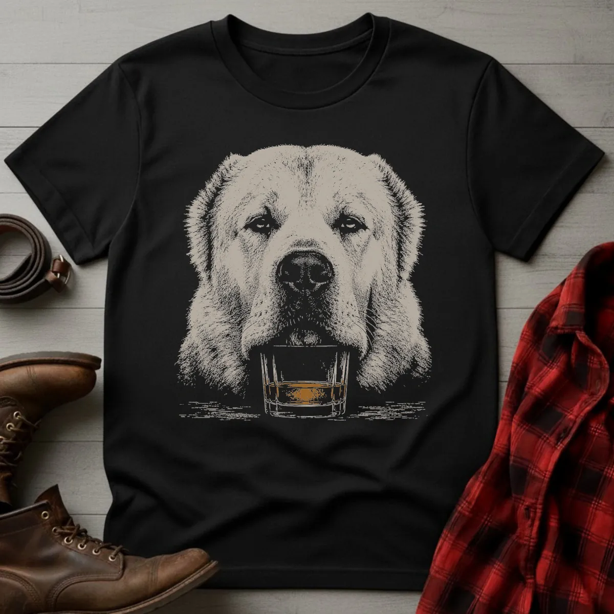 Whiskey Dog Central Asian Shepherd T-Shirt