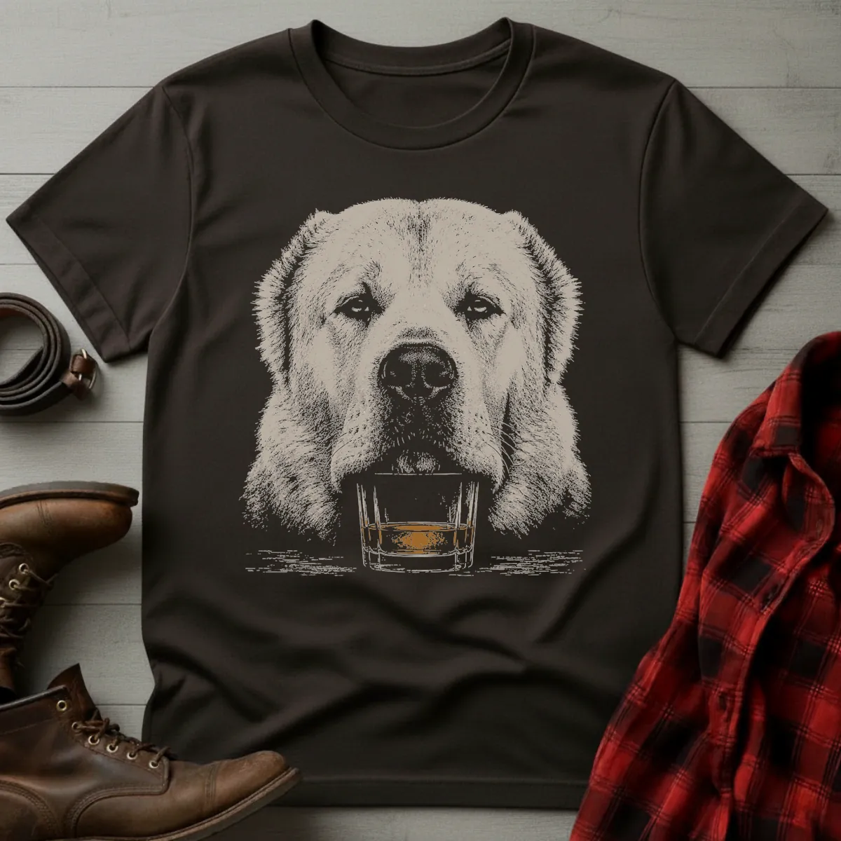 Whiskey Dog Central Asian Shepherd T-Shirt
