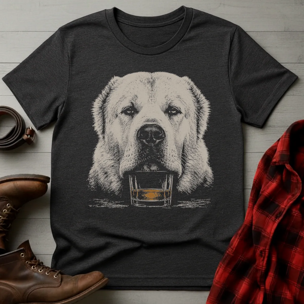 Whiskey Dog Central Asian Shepherd T-Shirt