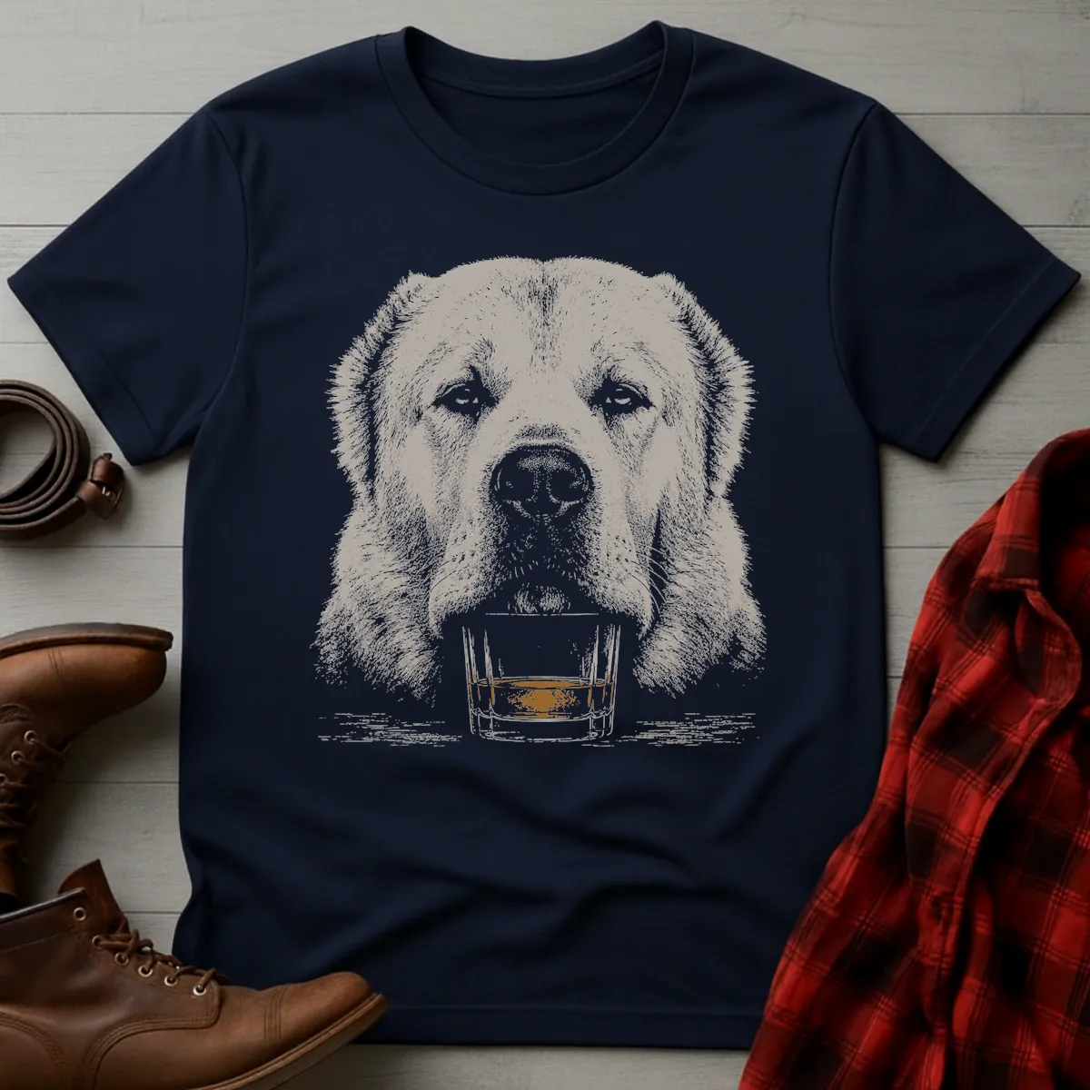 Whiskey Dog Central Asian Shepherd T-Shirt