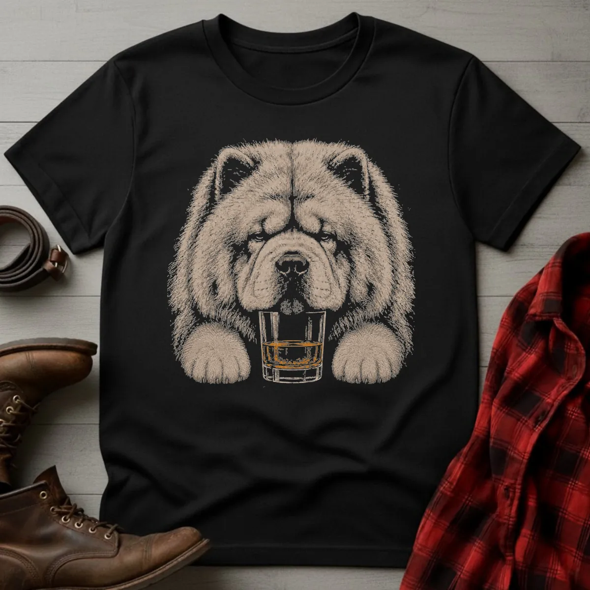 Whiskey Dog Chow Chow T-Shirt