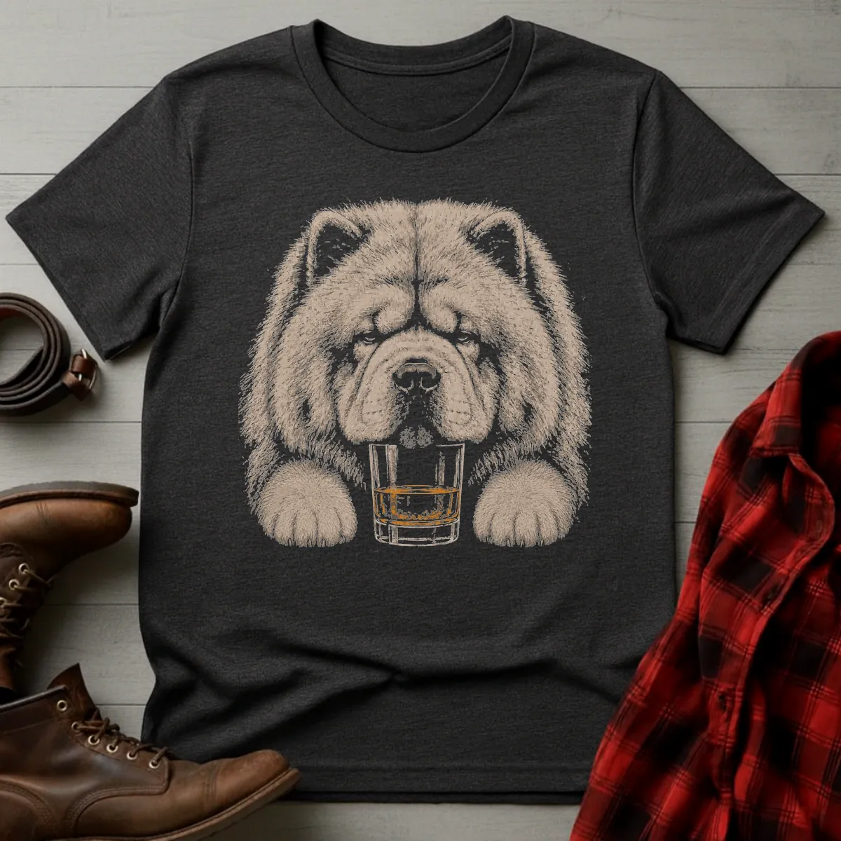 Whiskey Dog Chow Chow T-Shirt