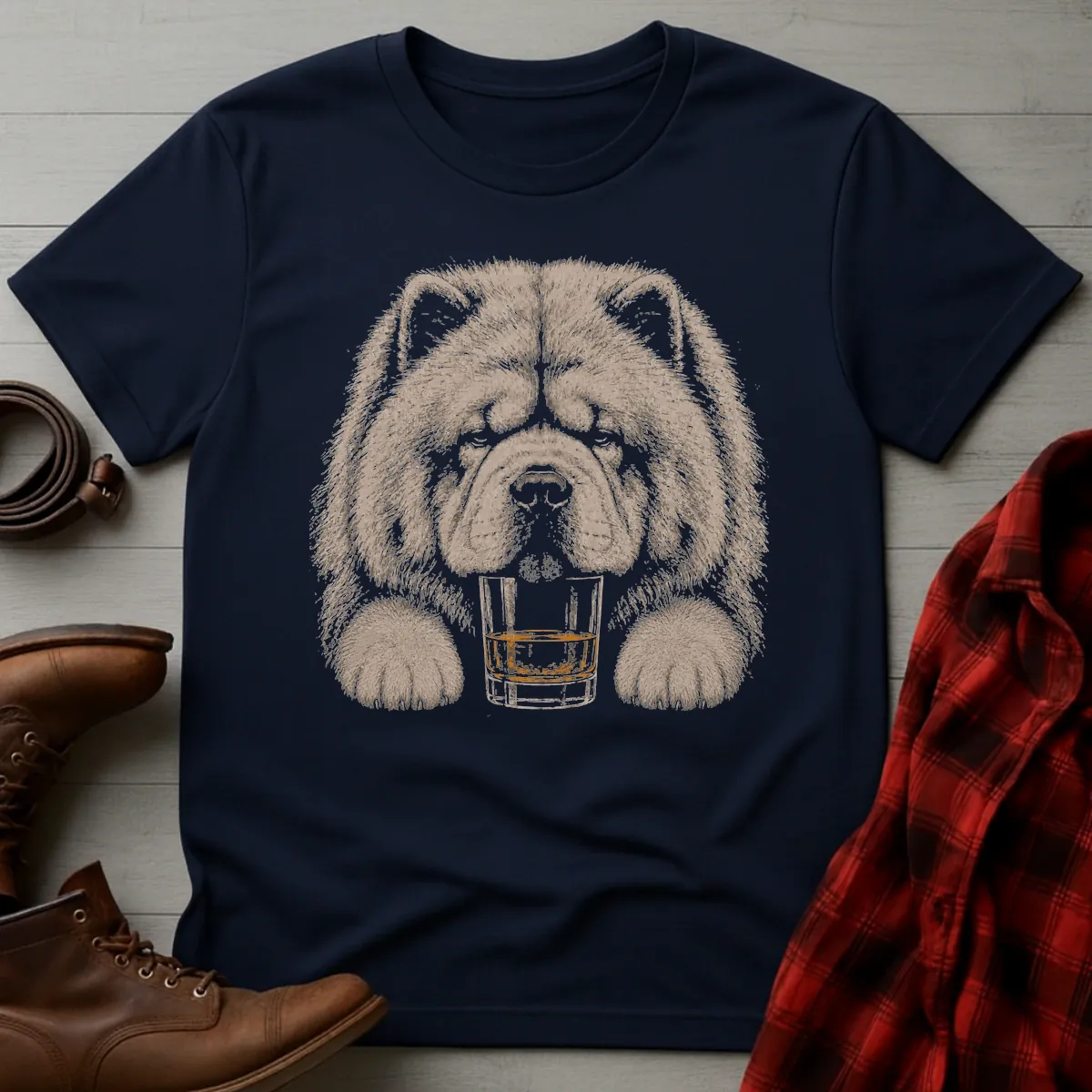 Whiskey Dog Chow Chow T-Shirt