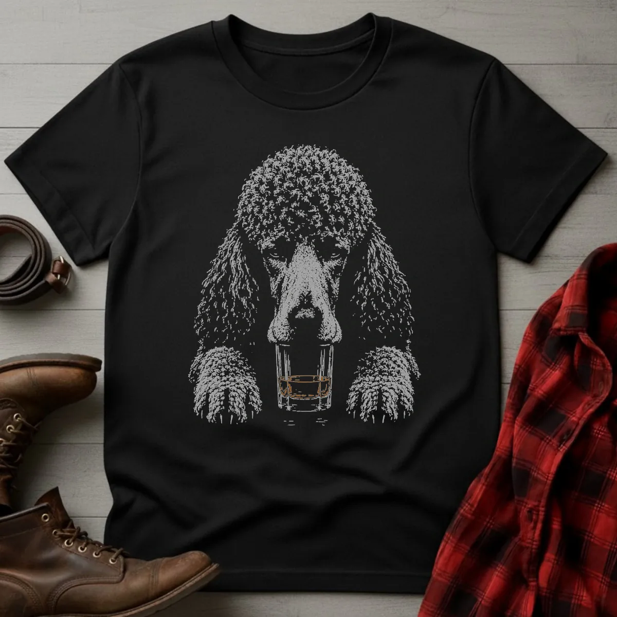 Whiskey Dog Standard Poodle T-Shirt