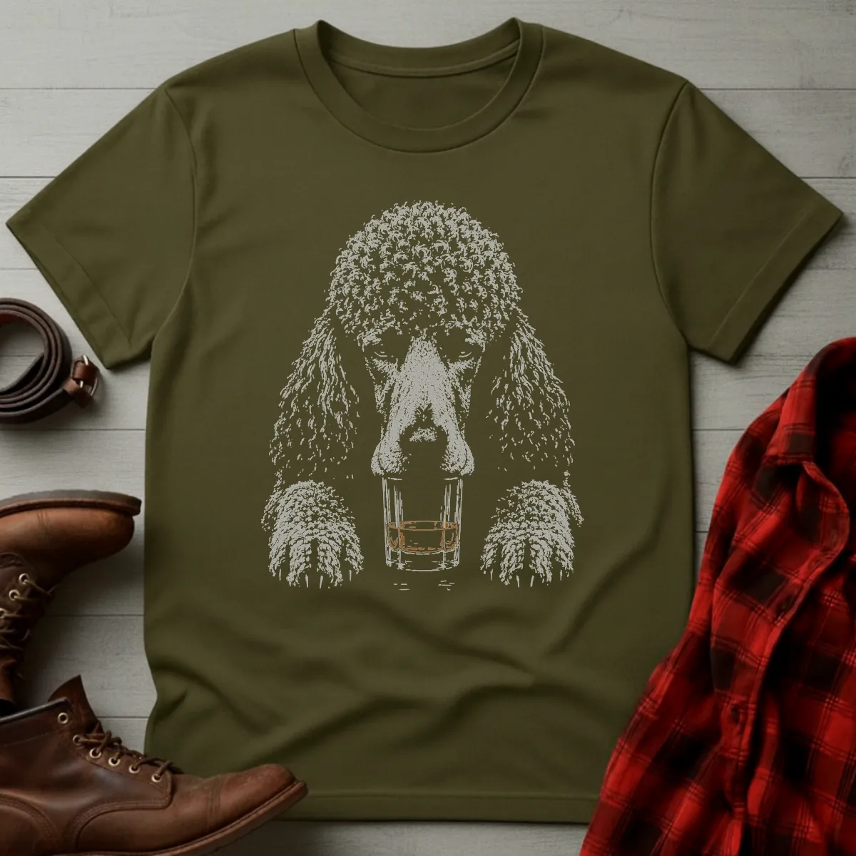 Whiskey Dog Standard Poodle T-Shirt