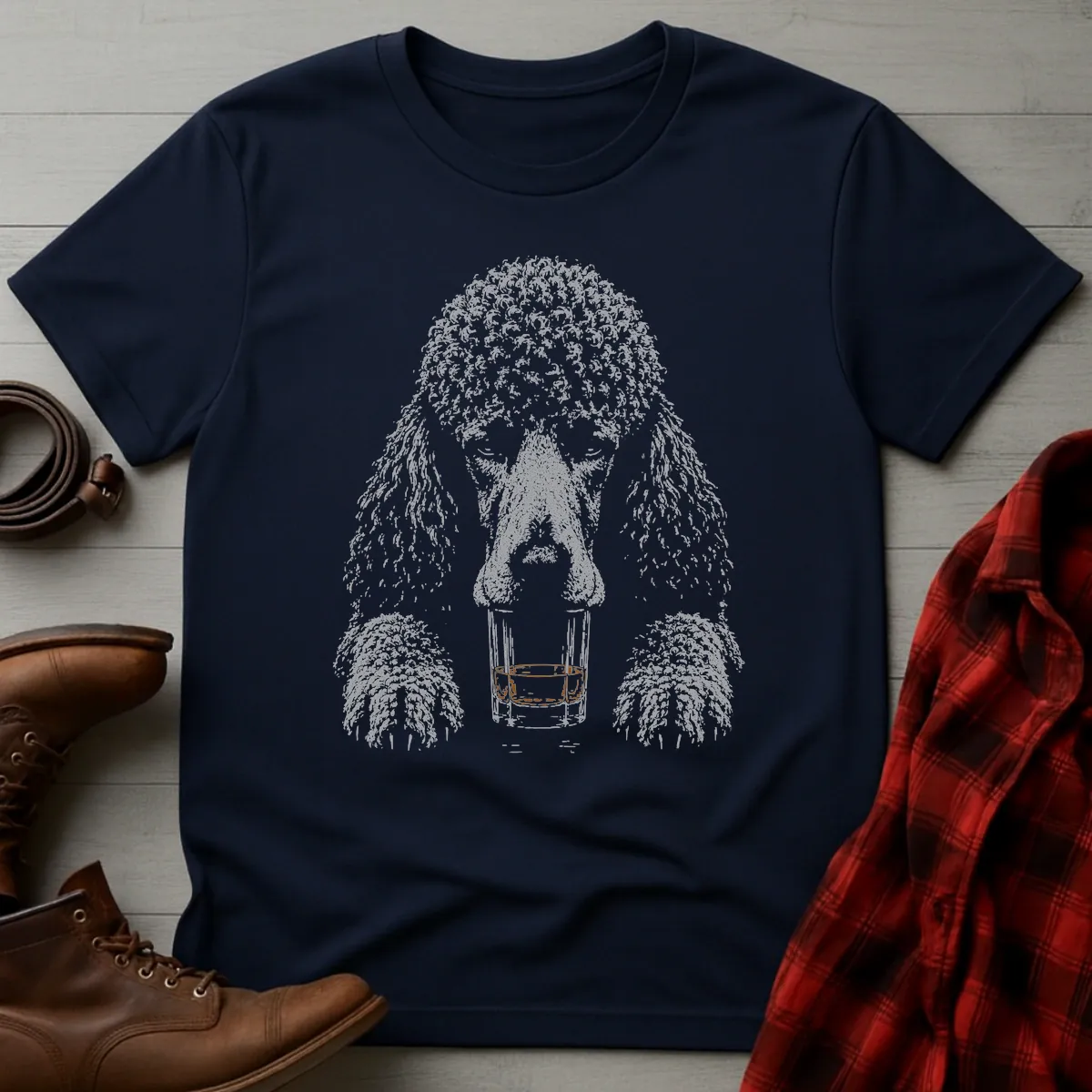 Whiskey Dog Standard Poodle T-Shirt
