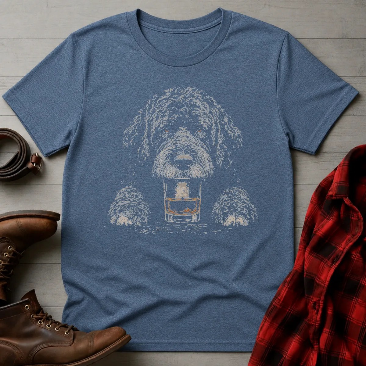 Whiskey Dog Portuguese Water Dog T-Shirt