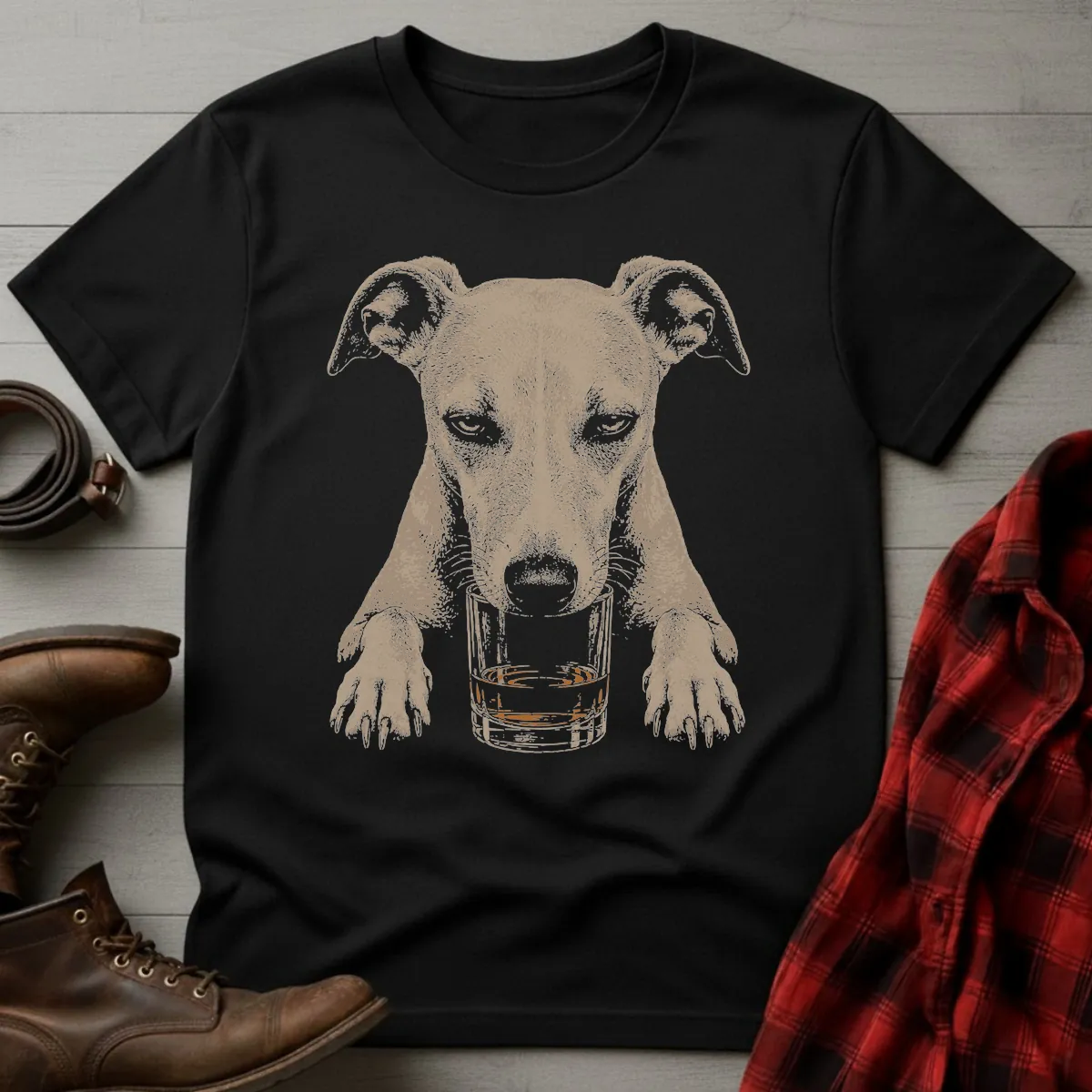 Whiskey Dog Whippet T-Shirt